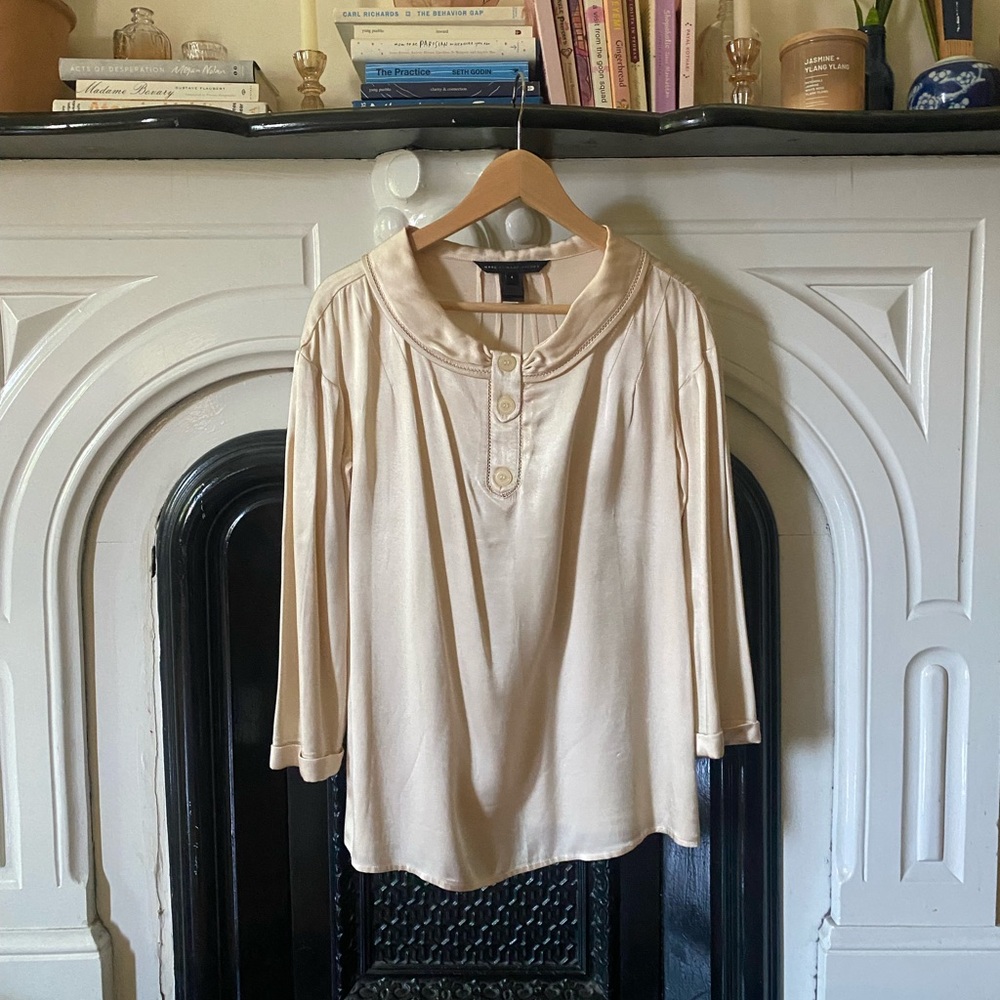 Marc Jacobs Cream Satin Blouse